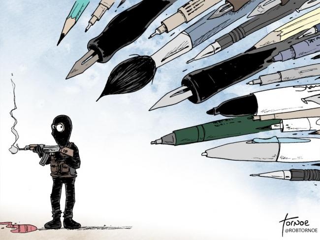 Hommage au Charlie Hebdo