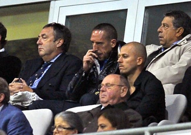 Franck Ribéry et Jean-Pierre Bernès