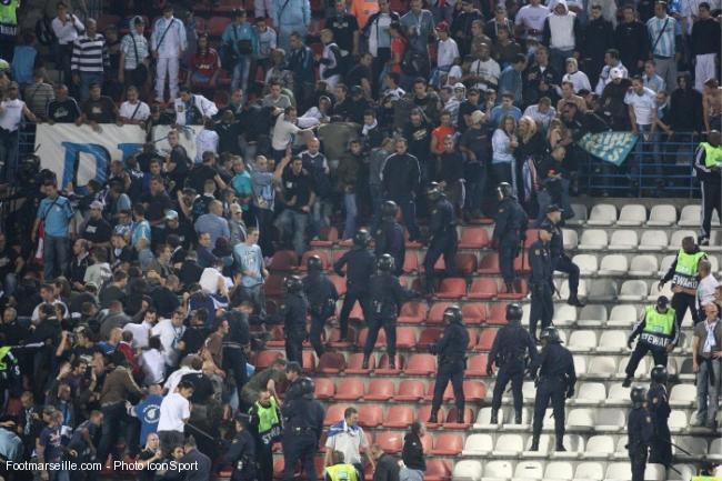 Atletico-OM, incidents en tribune avec la police